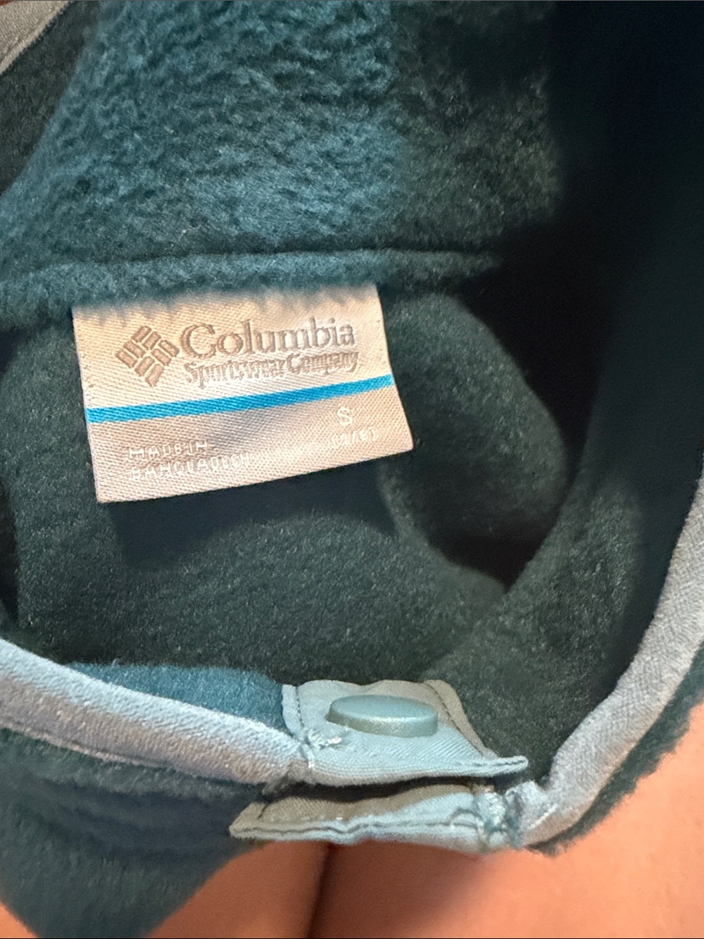 Columbia Kids Dark Teal Snap-Placket Fleece Pullover - Picture 2 of 4